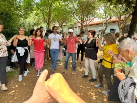 dancing at the sito seed event